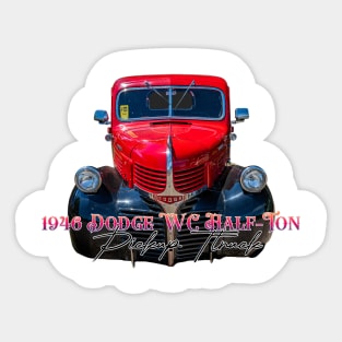 1946 Dodge WC Half-Ton Pickup Truck Sticker